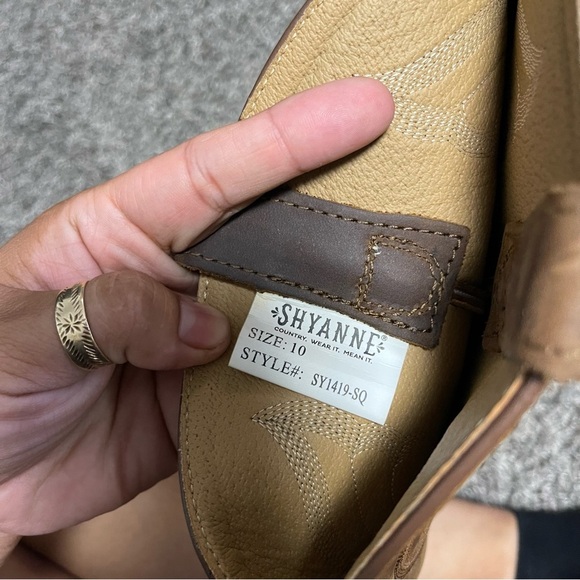 SHYANNE WOMEN'S SUZANNE WESTERN BOOTS - SQUARE TOE Sz 10 - Picture 8 of 8